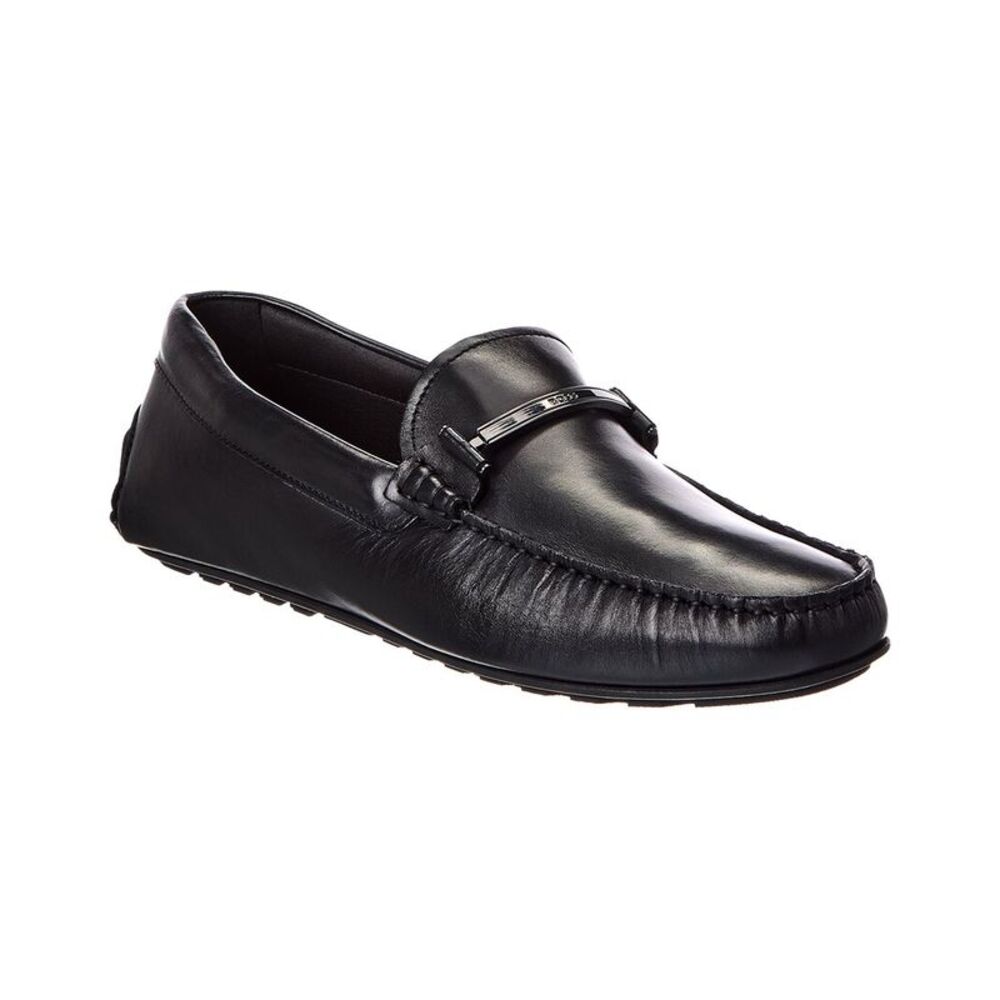 Hugo Boss Noel Leather Loafer, Black